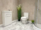 Panel Dinding Kamar Mandi Mandi PVC Beton Matt Lebar 1 Meter Lebar 1 Meter